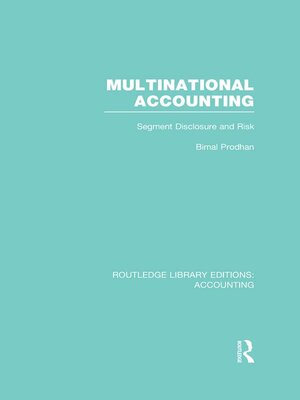cover image of Multinational Accounting (RLE Accounting)
